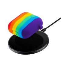 Hot selling for airpods pro rainbow case, for airpods silicone colorful case cover