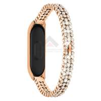 For Xiaomi Mi Band 4 Stainless Steel Diamond Watch Band For Women