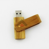 Wood Swivel USB Flash Drive